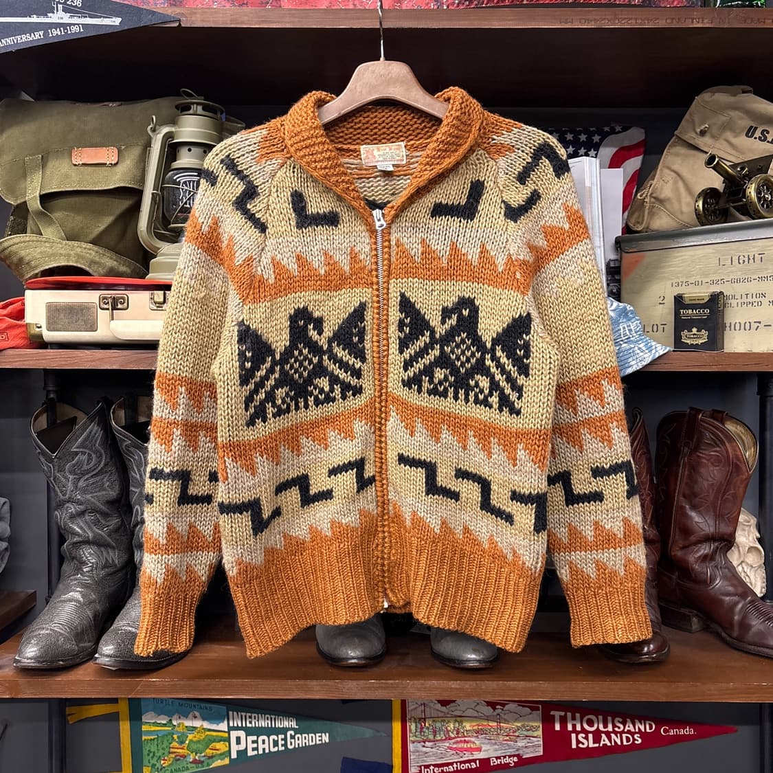 Gembony 썬더버드 천둥새 네이티브 코위찬 스웨터 N99 상품이미지1