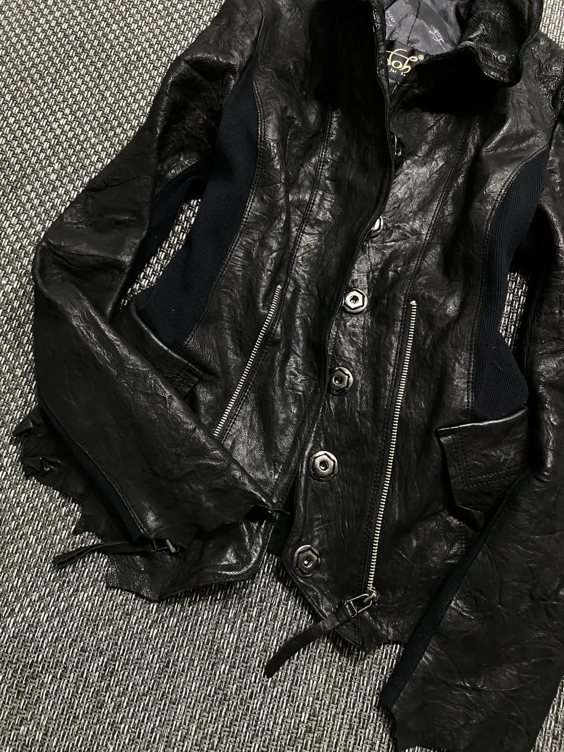 [doho]Rare Design Vkei Mood Leather Jack 상품이미지3