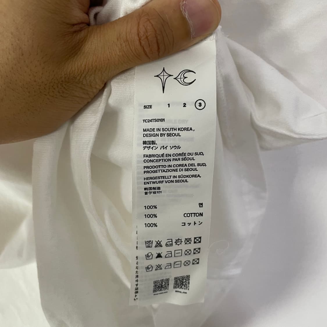 떠그클럽 TC 슬림 반팔 티셔츠 화이트 상품이미지7