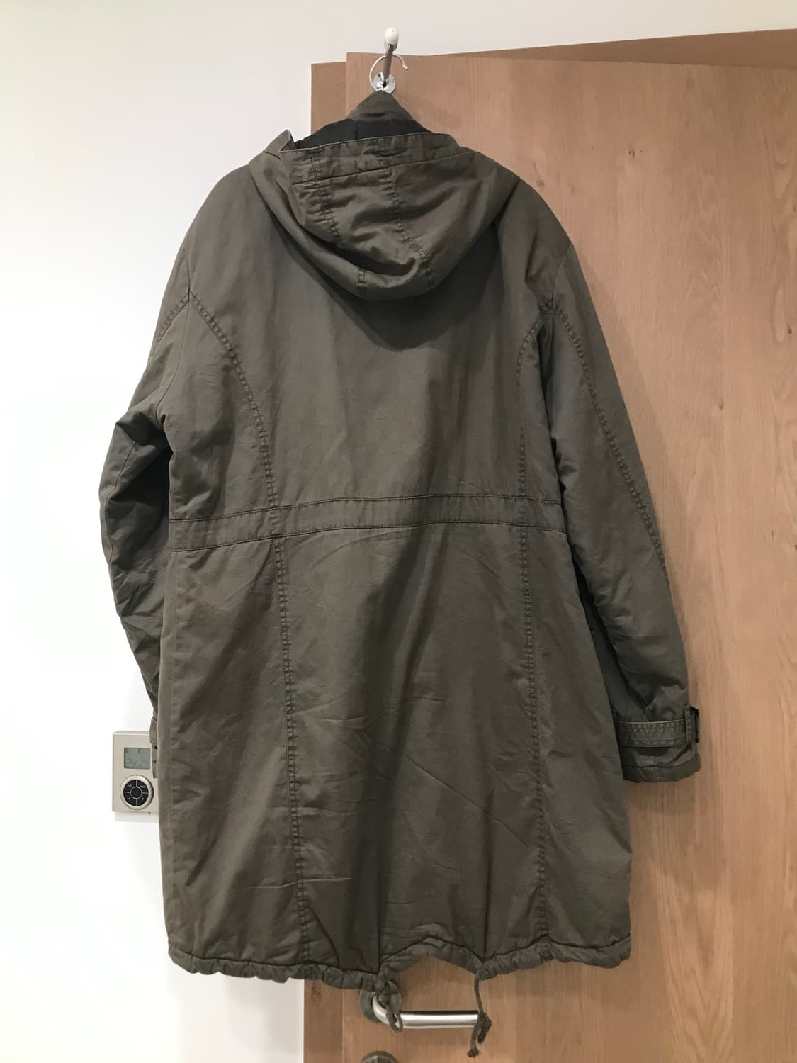 (일본 빈티지) 누빔 후드 야상 카키 상품이미지2