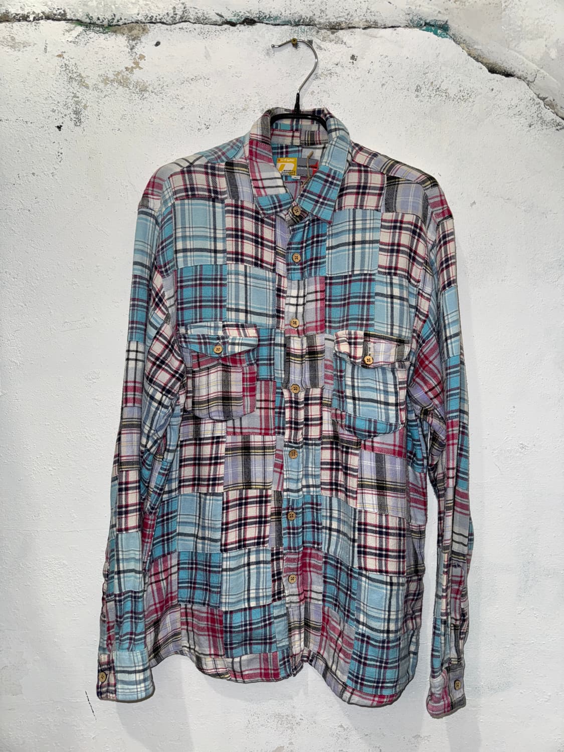 빈티지 멀티 패치워크 셔츠 상품이미지2