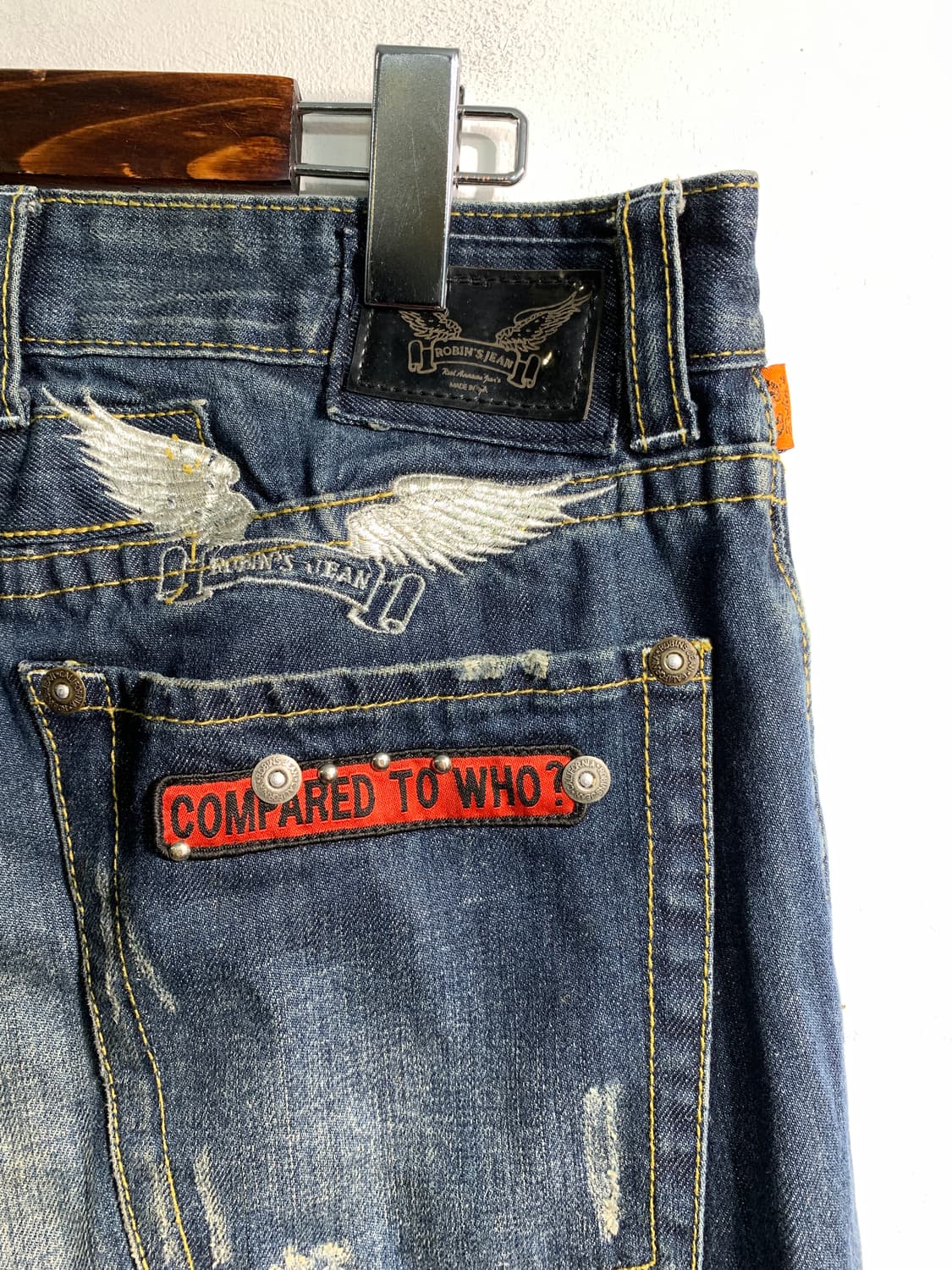 MADE in USA robins jean y2k 데님 32 상품이미지5