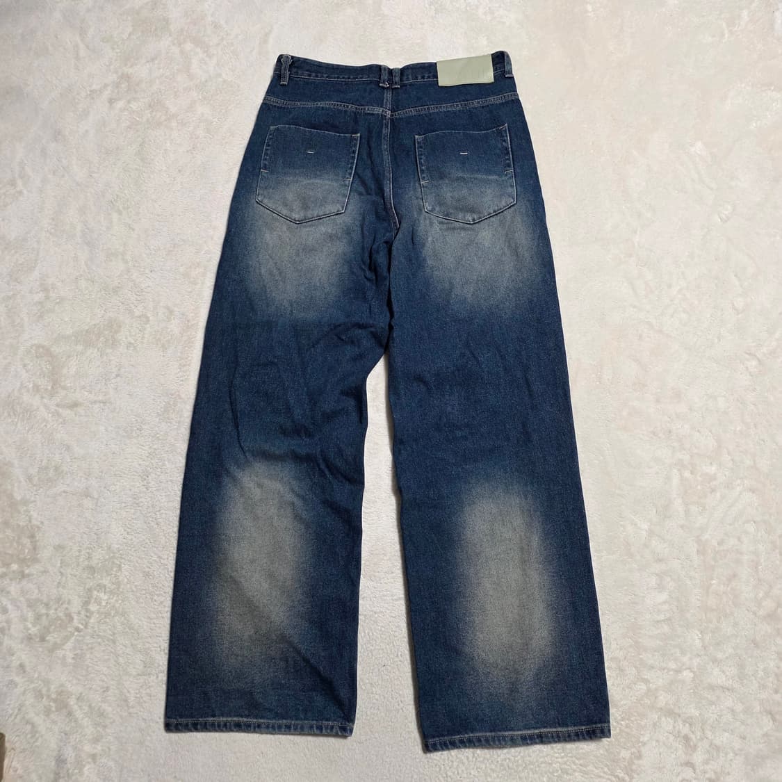 (M)SATUR 세터 브루클린 뉴트로 와이드 워시드 데님 팬츠 상품이미지3