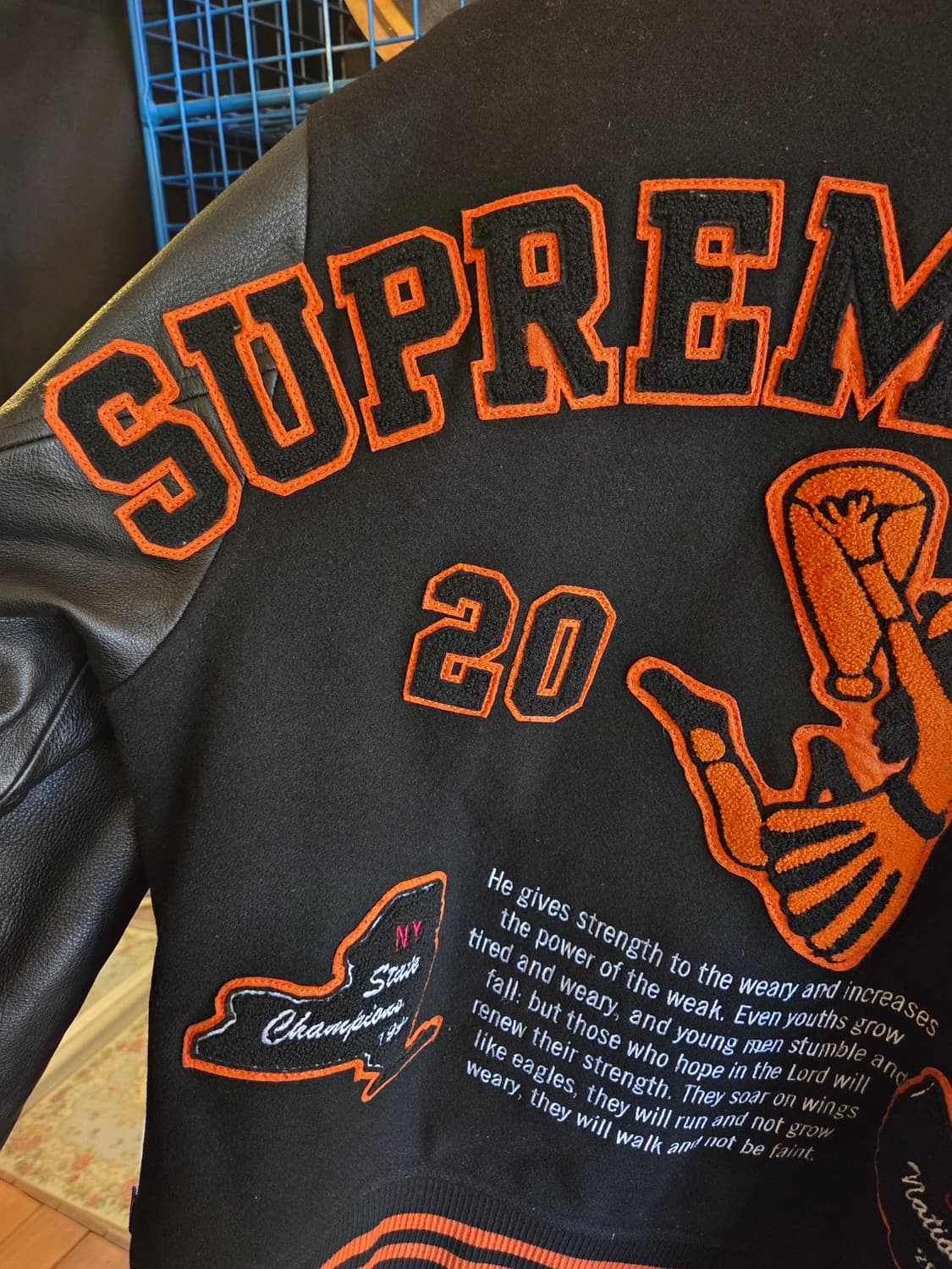 Supreme 19FW varsity Jacket 상품이미지3