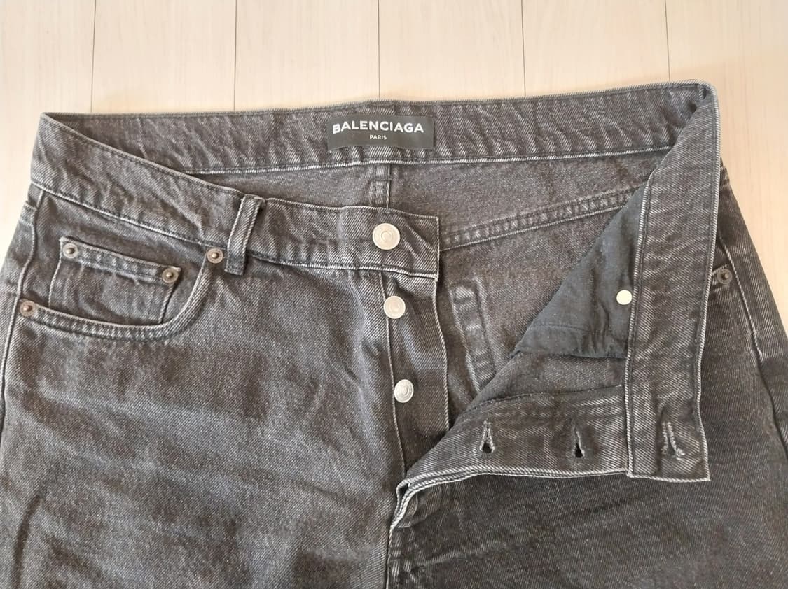 발렌시아가 블랙 흑청 데님 팬츠 청바지 상품이미지2