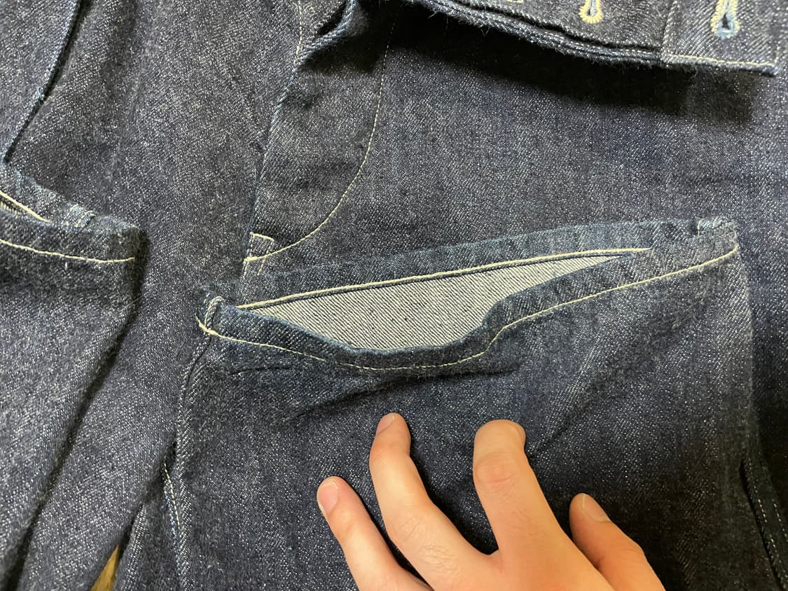 코모리 벨티드 팬츠 네이비 3사이즈 상품이미지6