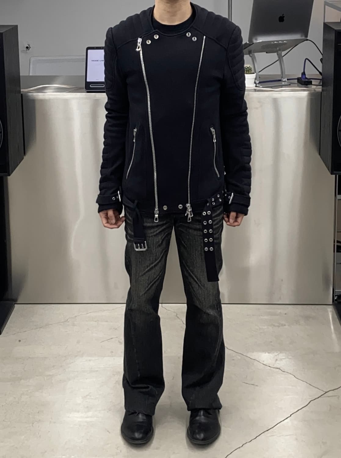 발망 x H&M 호스핀 멀티 지퍼 자켓 상품이미지2