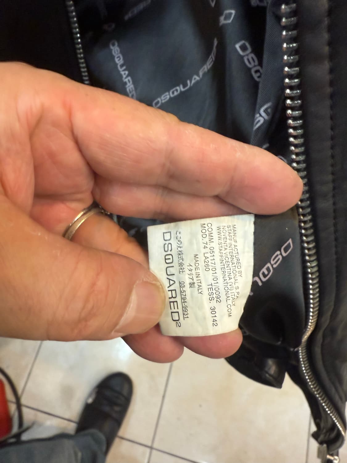 50/100 정품 디스퀘어드 2 라이더 가죽자켓 팝니다 상품이미지5
