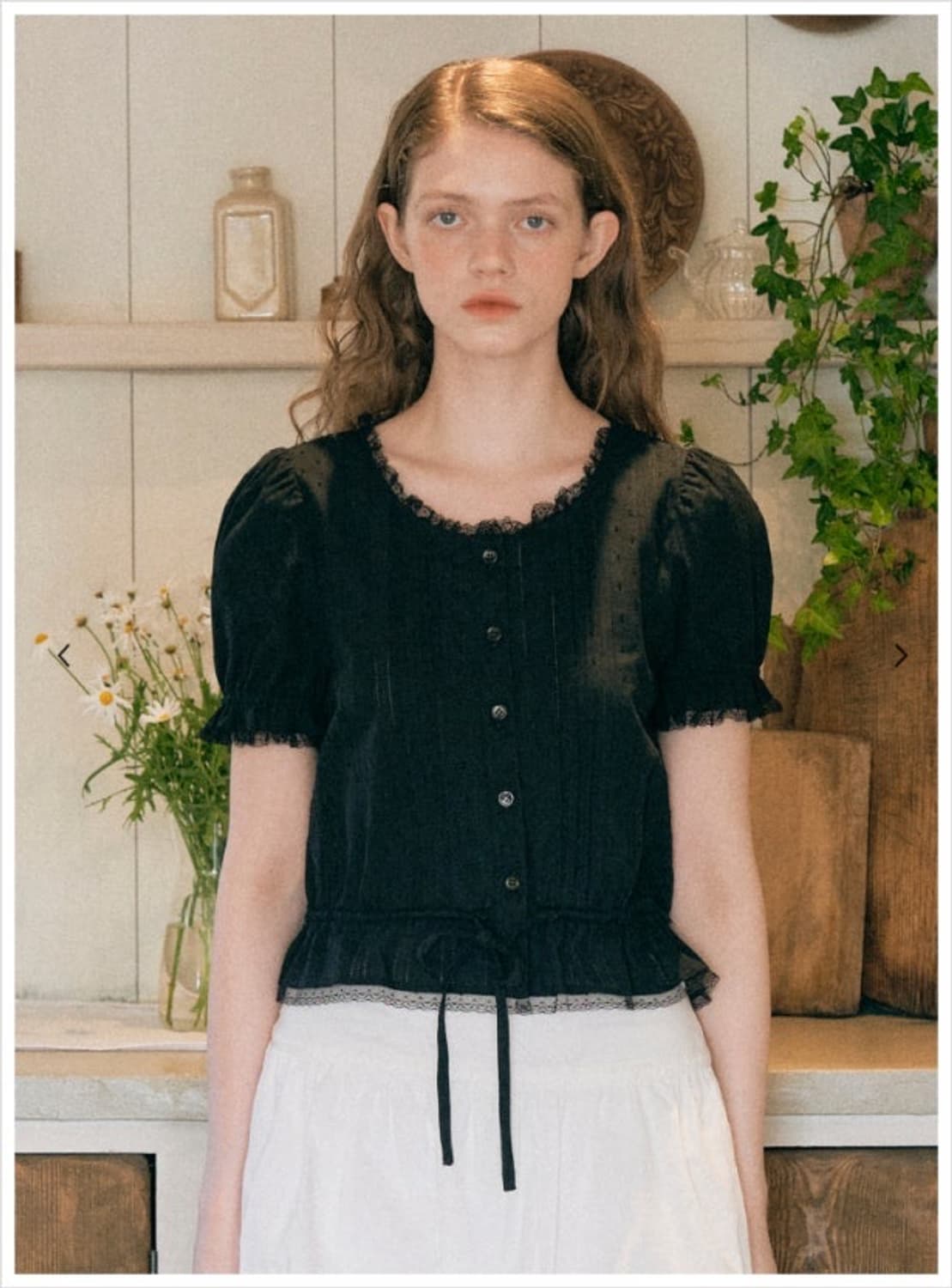 로라로라 프릴 셔링 카리나 블라우스 frill shirring 상품이미지2