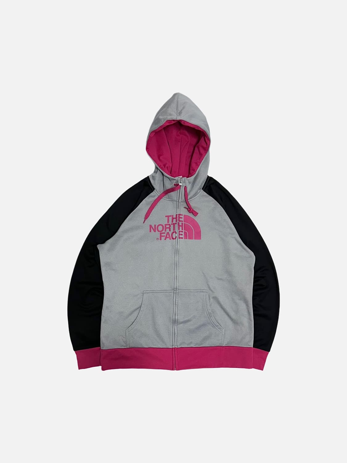 노스페이스 빅로고 배색 져지 후드집업 상품이미지1