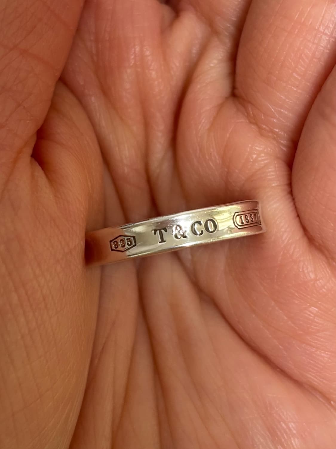 티파니앤코 1837 네로우링 실버 일본 7호 사이즈 상품이미지3