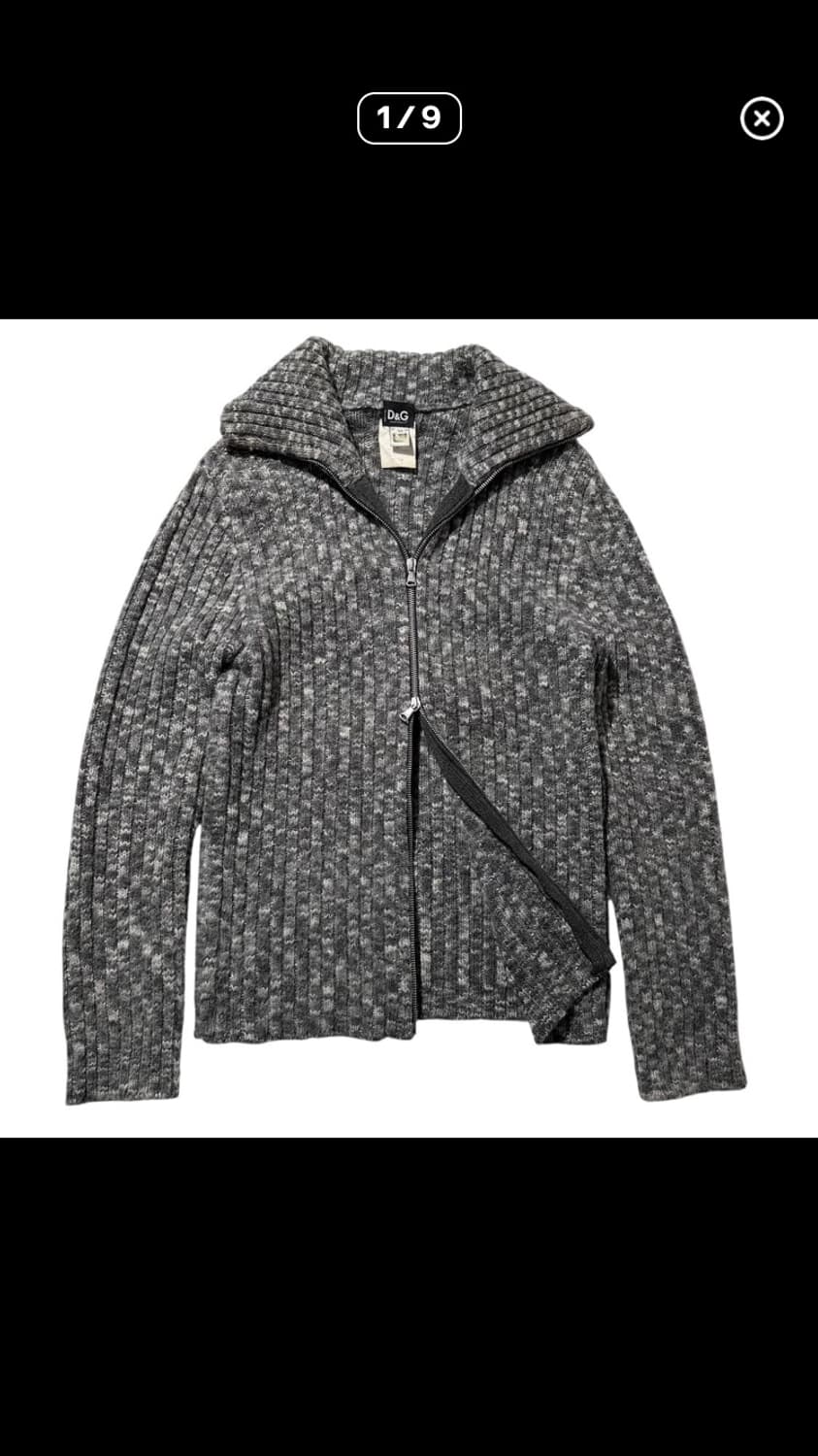 돌체앤가바나 투웨이 니트집업 가디건 상품이미지1