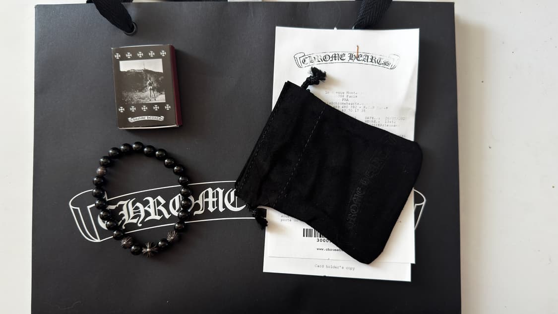 크롬하츠 8미리 4볼 비즈팔찌 상품이미지1