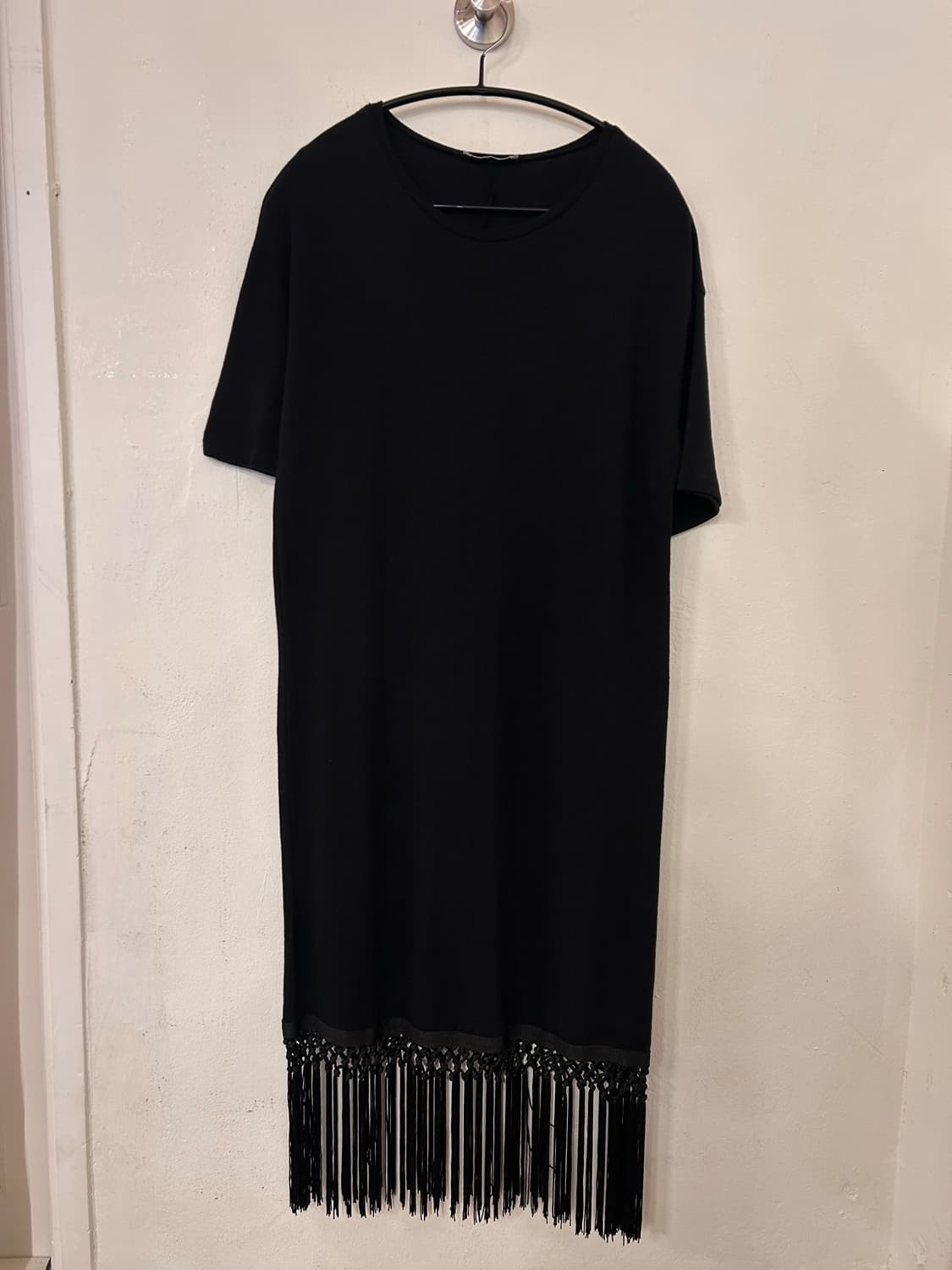 ZARA 자라 블랙 프링지 원피스 EUR S (실측 M) 상품이미지1