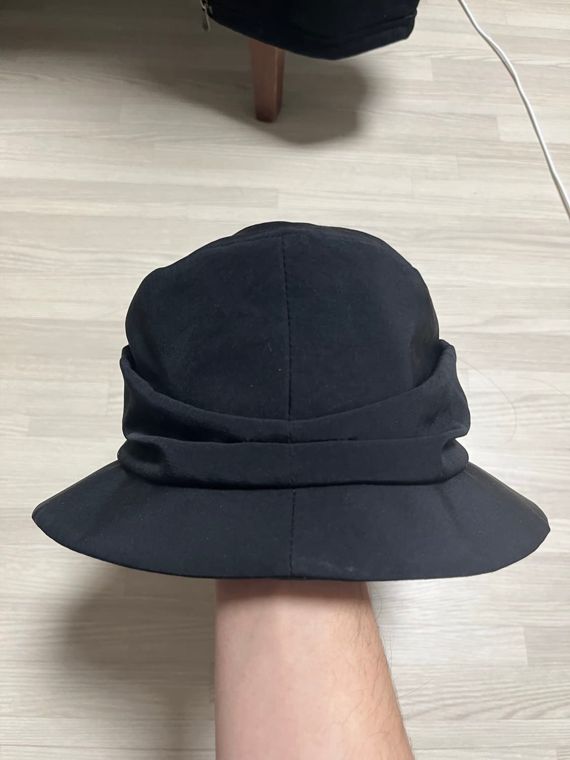 요지야마모토 드레이프 버킷햇 상품이미지2