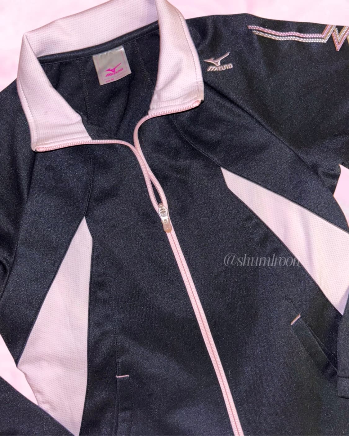 미즈노 정품 블랙 라벤더핑크 져지 상품이미지1