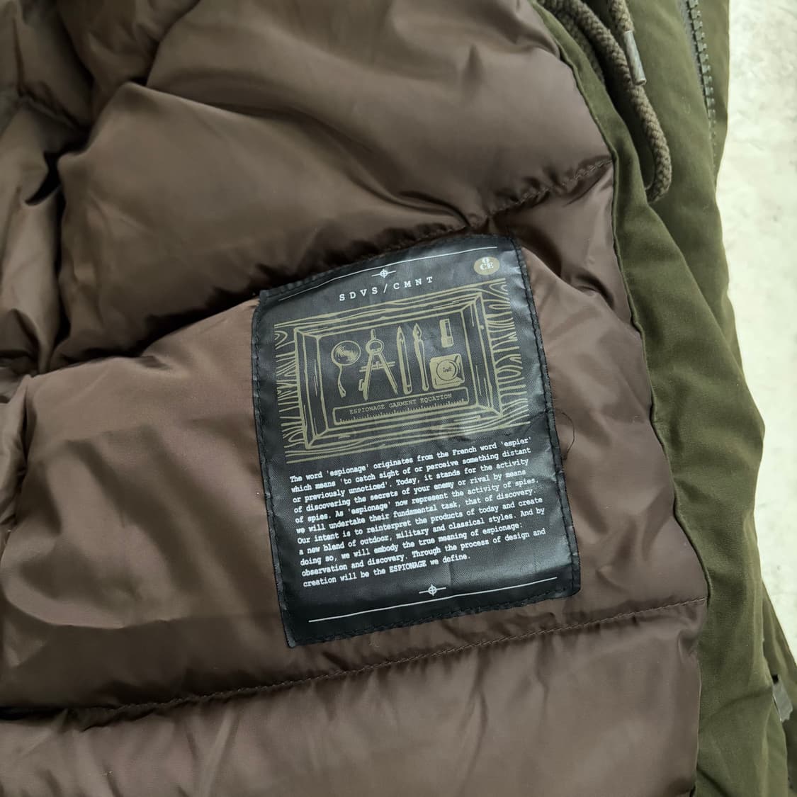 에스피오나지 콜비 빈티지 구스다운 패딩 L 상품이미지7