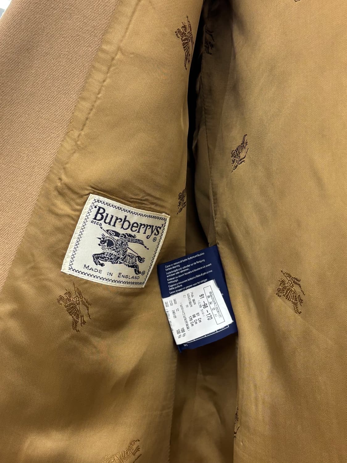Burberry 버버리 베이지브라운 울 싱글 자켓 상품이미지8