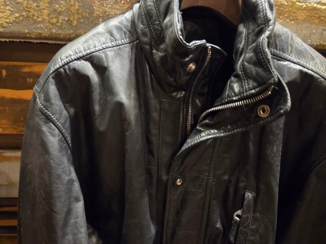 90'S 베르사체진 레더자켓 상품이미지2