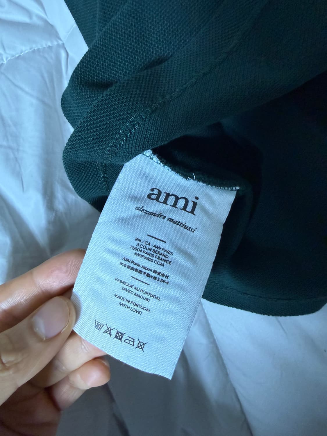 (XL) AMI POLO 반팔 그린 상품이미지3