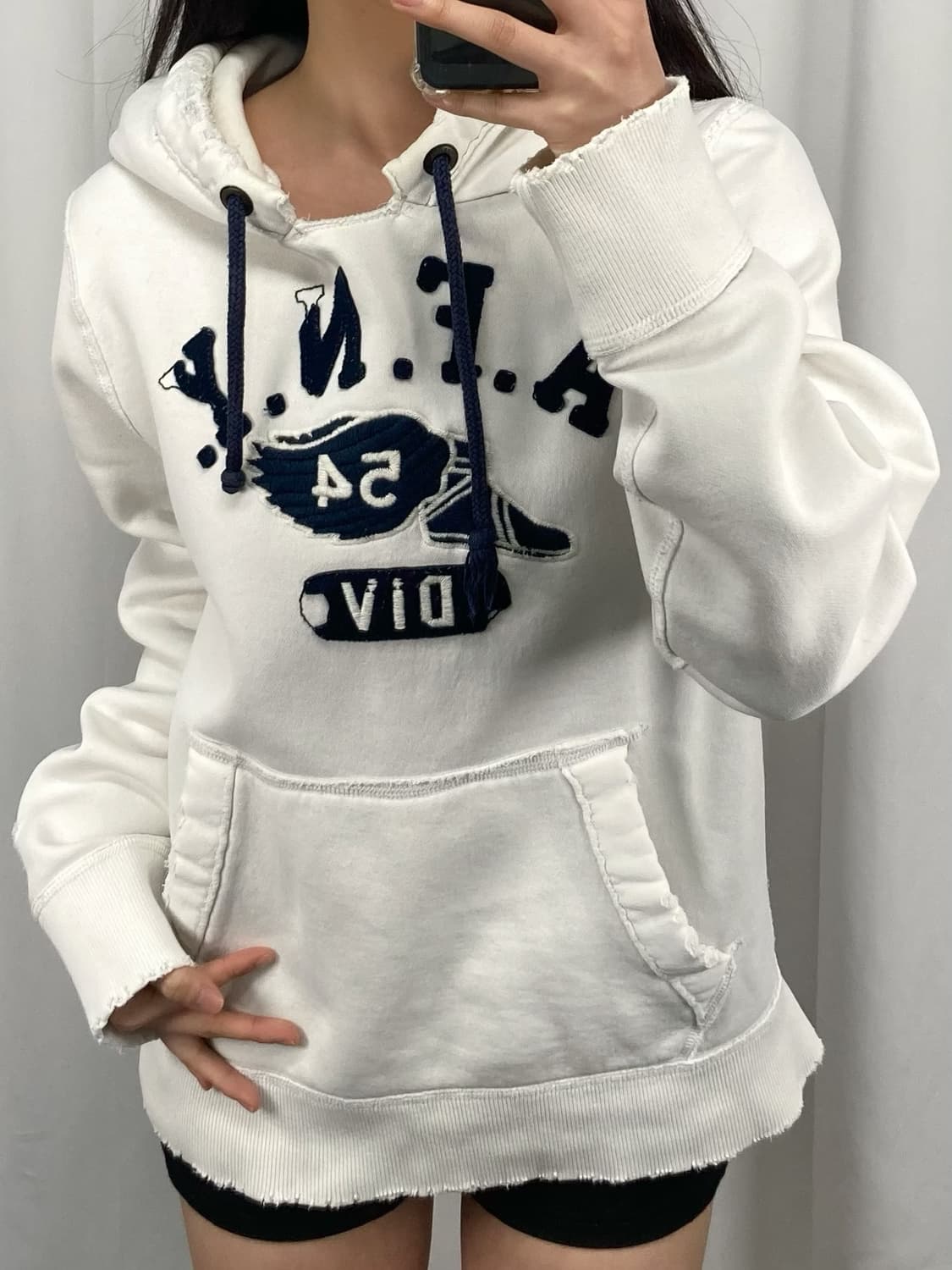 아베크롬비 화이트 후드 상품이미지2