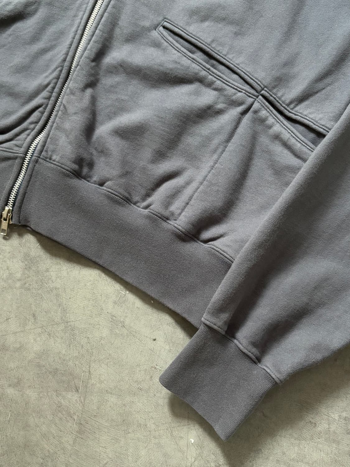 EASTLOGUE 이스트로그 차콜그레이 코튼 집업  상품이미지4