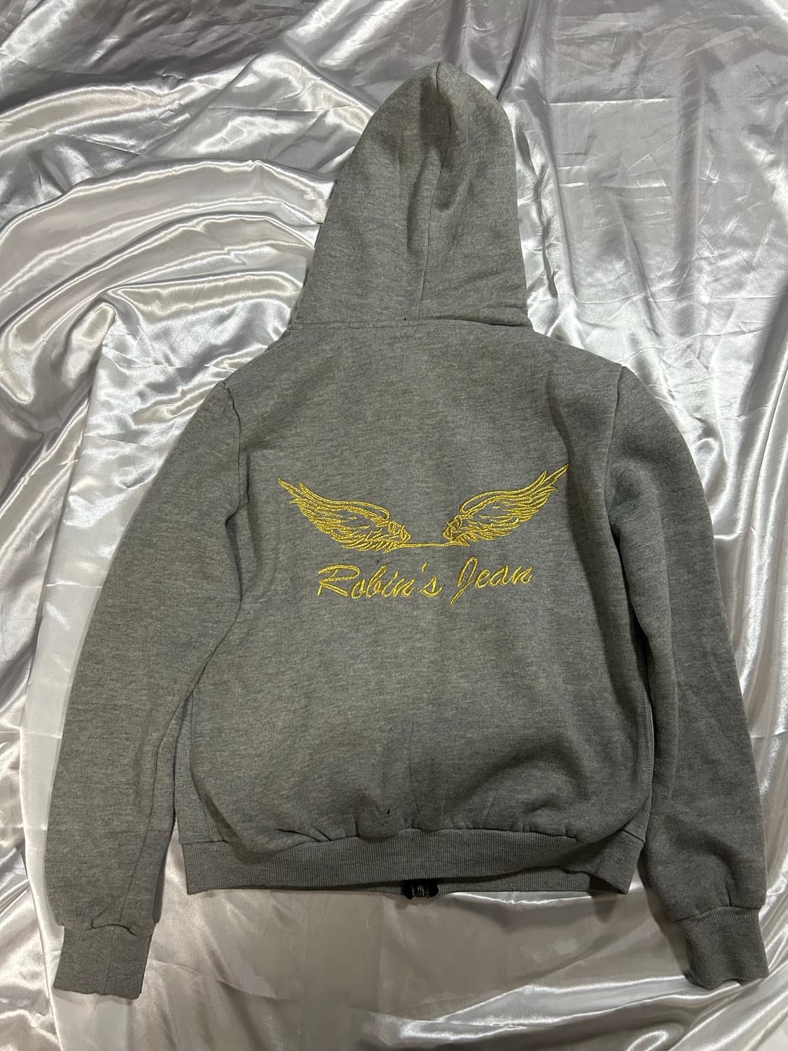 Robins Jeans gray y2k hood zip-up 상품이미지1