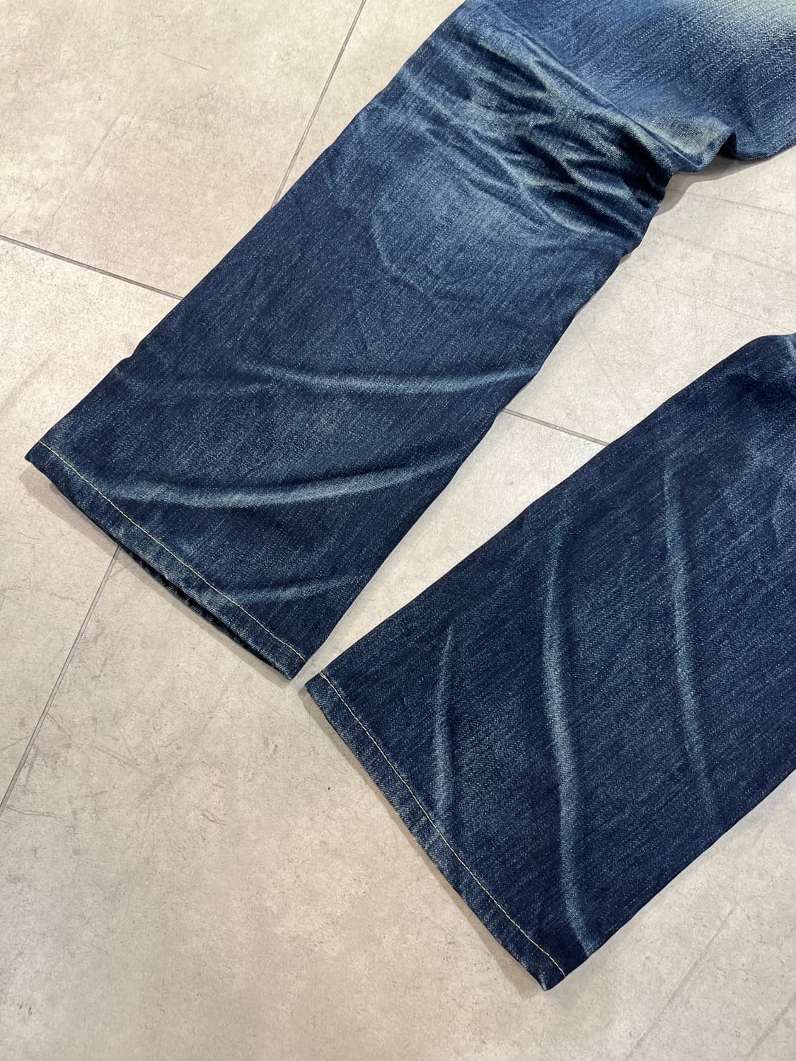 일본 빈티지 Lolita jeans 락펑크 지퍼 와이드 데님 팬츠  상품이미지7