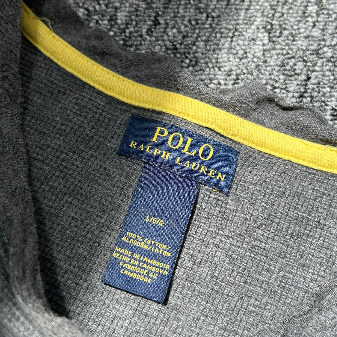 폴로 랄프로렌 그레이 와플티셔츠 상품이미지8