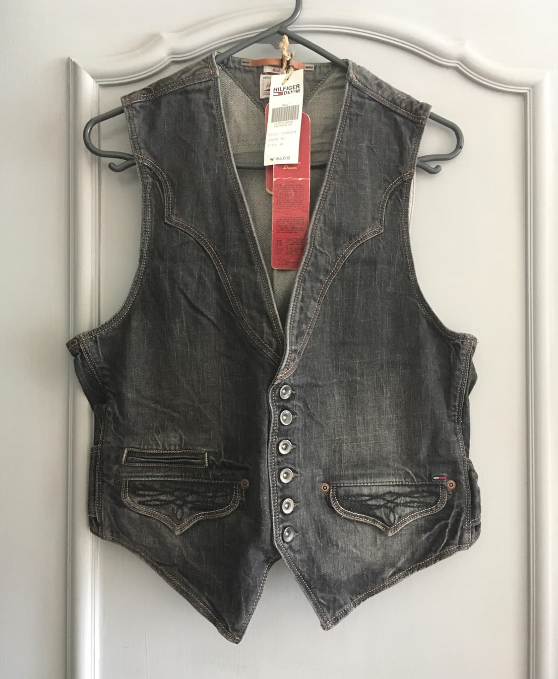 타미힐피거 빈티지 데님 조끼 베스트 새상품 m사이즈 상품이미지5
