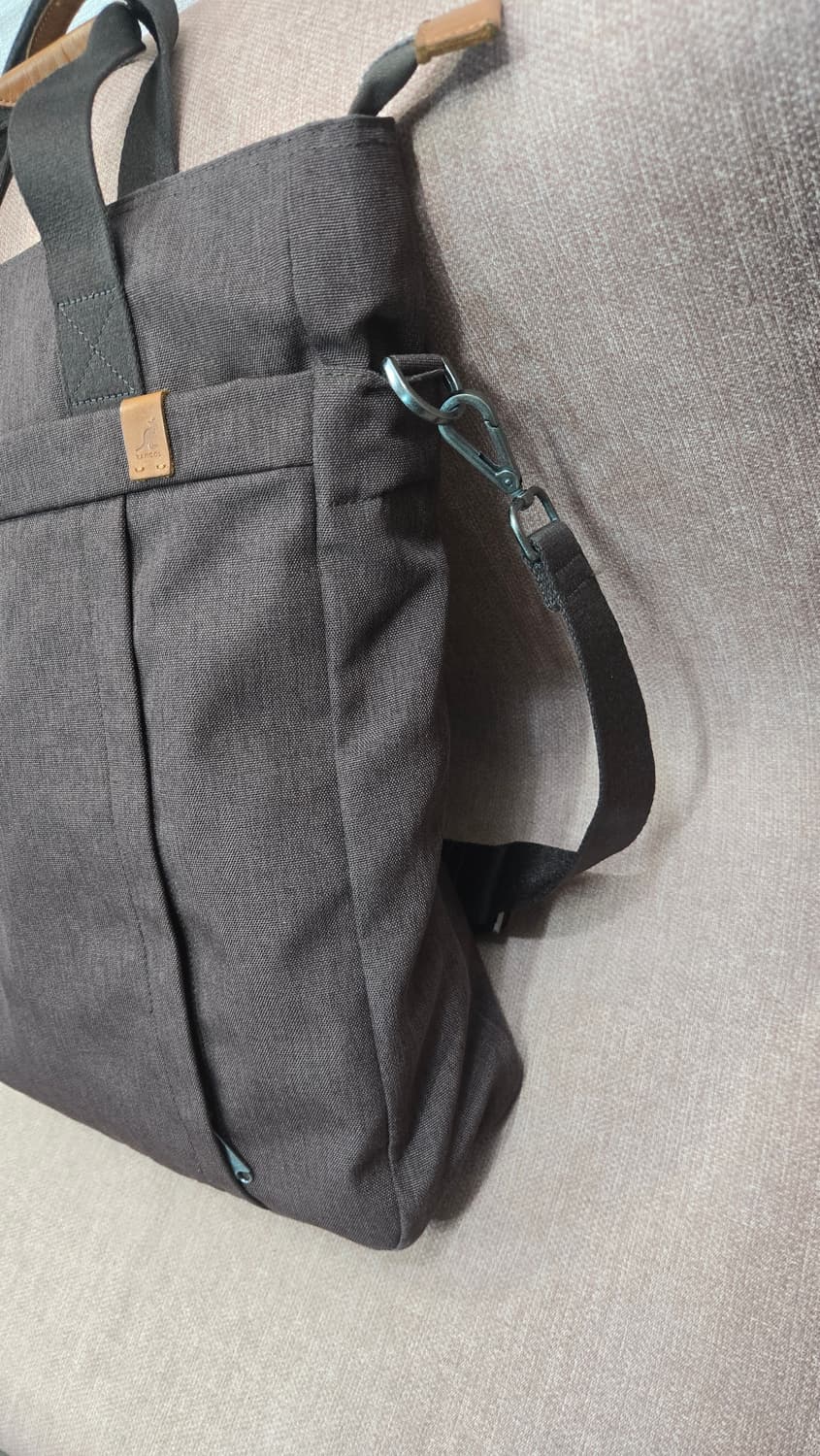 캉골 IT 토트 숄드 크로스백 가방 3702 브라운 상품이미지2