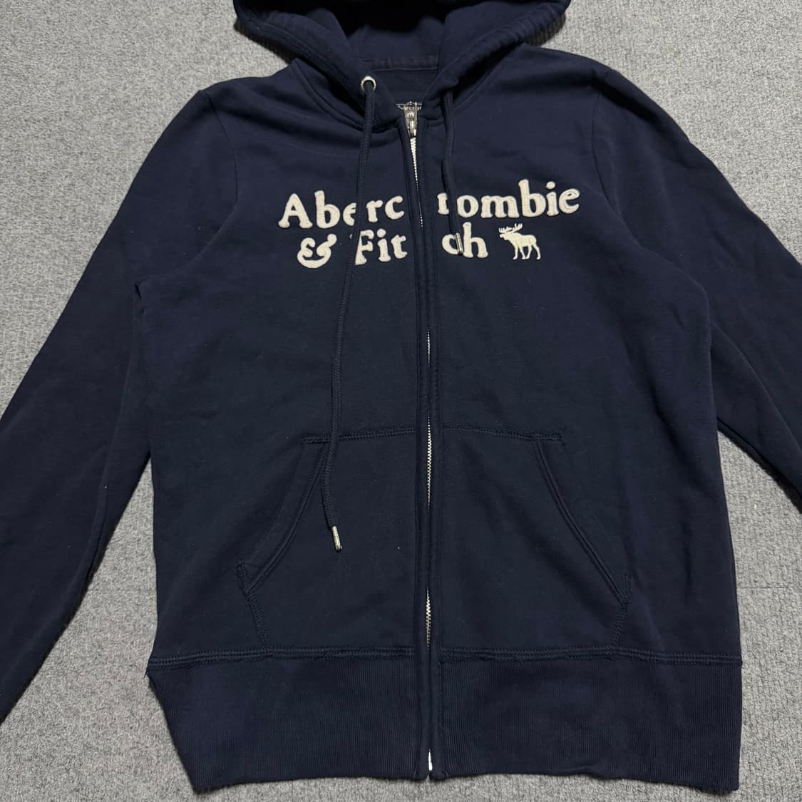 대장템 슬림핏 아베크롬비 네이비 후드집업 m 상품이미지2