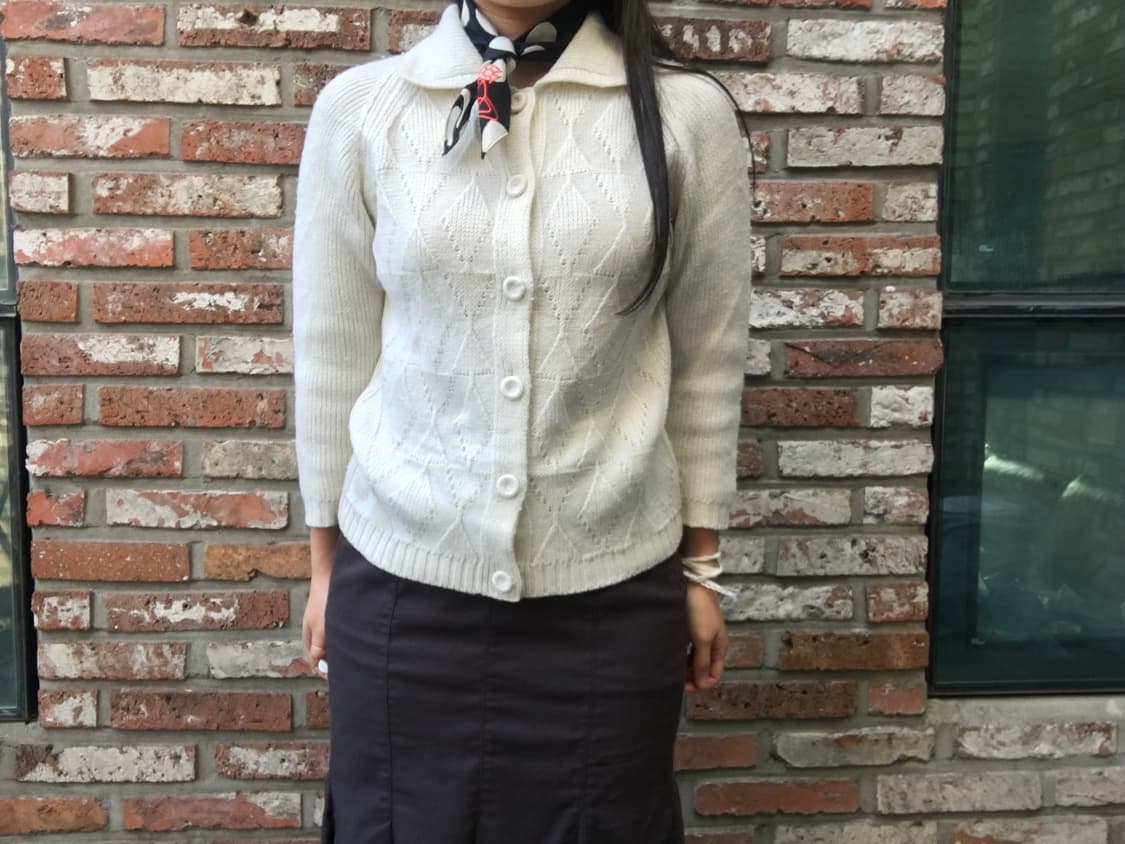 collar patterned cardigan  상품이미지1