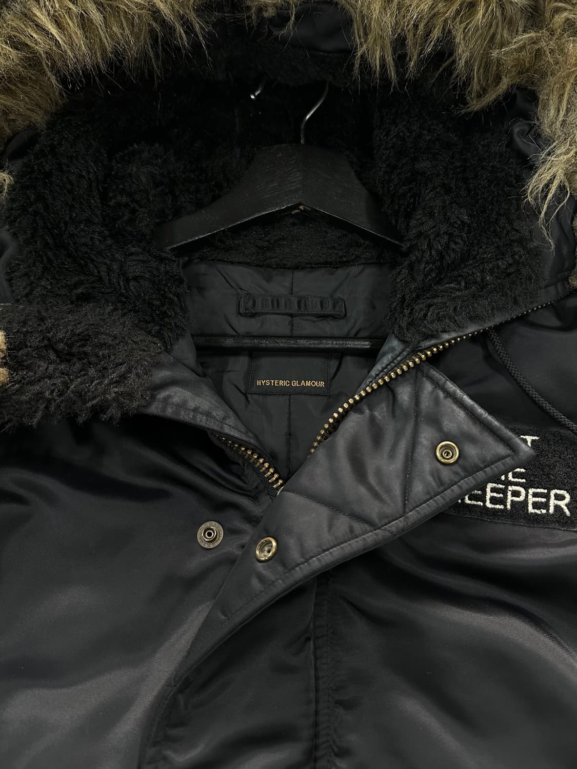 히스테릭글래머 퍽베어 N3b 하이넥 퍼 롱점퍼 상품이미지9