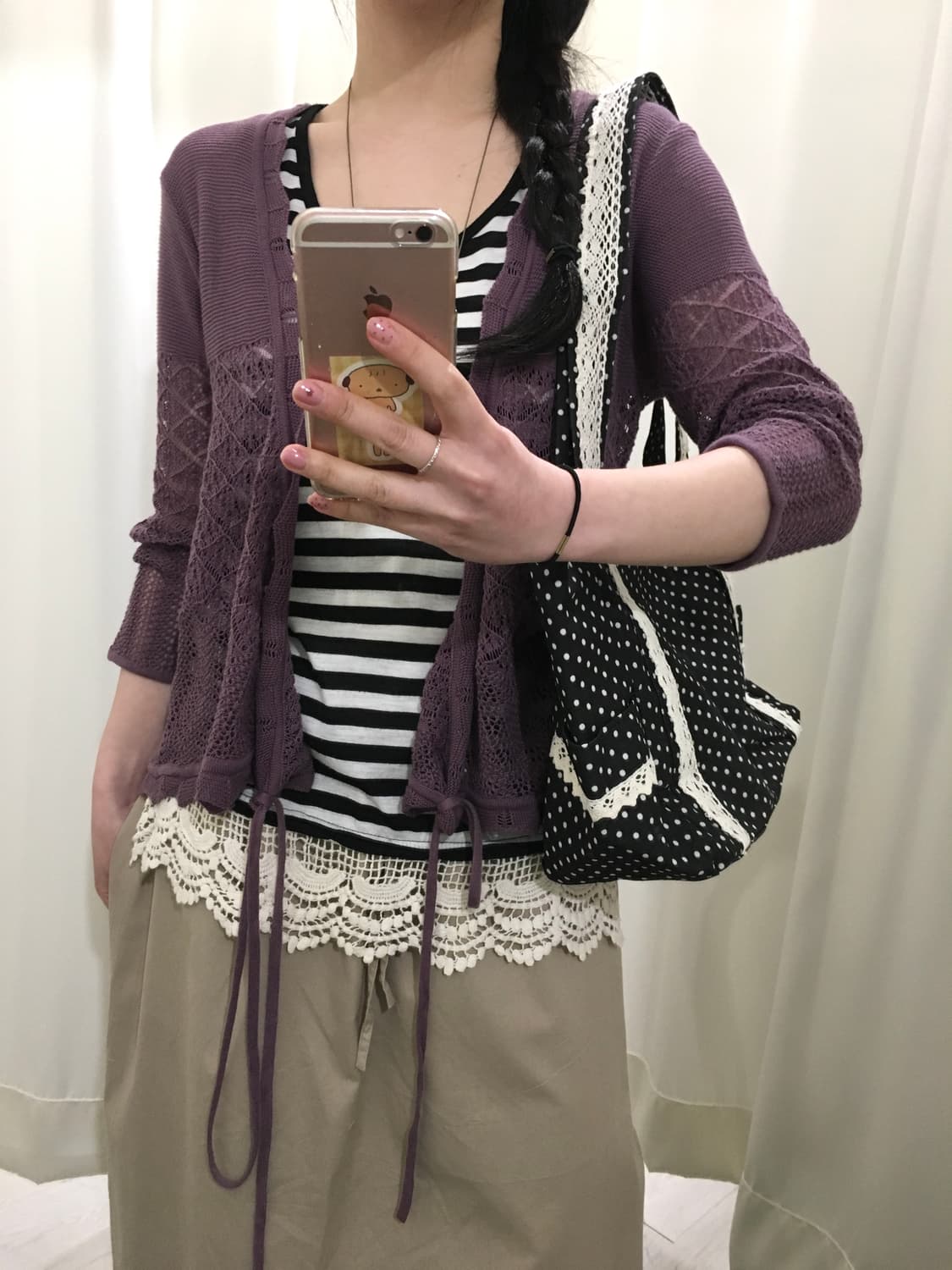 stripe lace sleeveless 상품이미지6