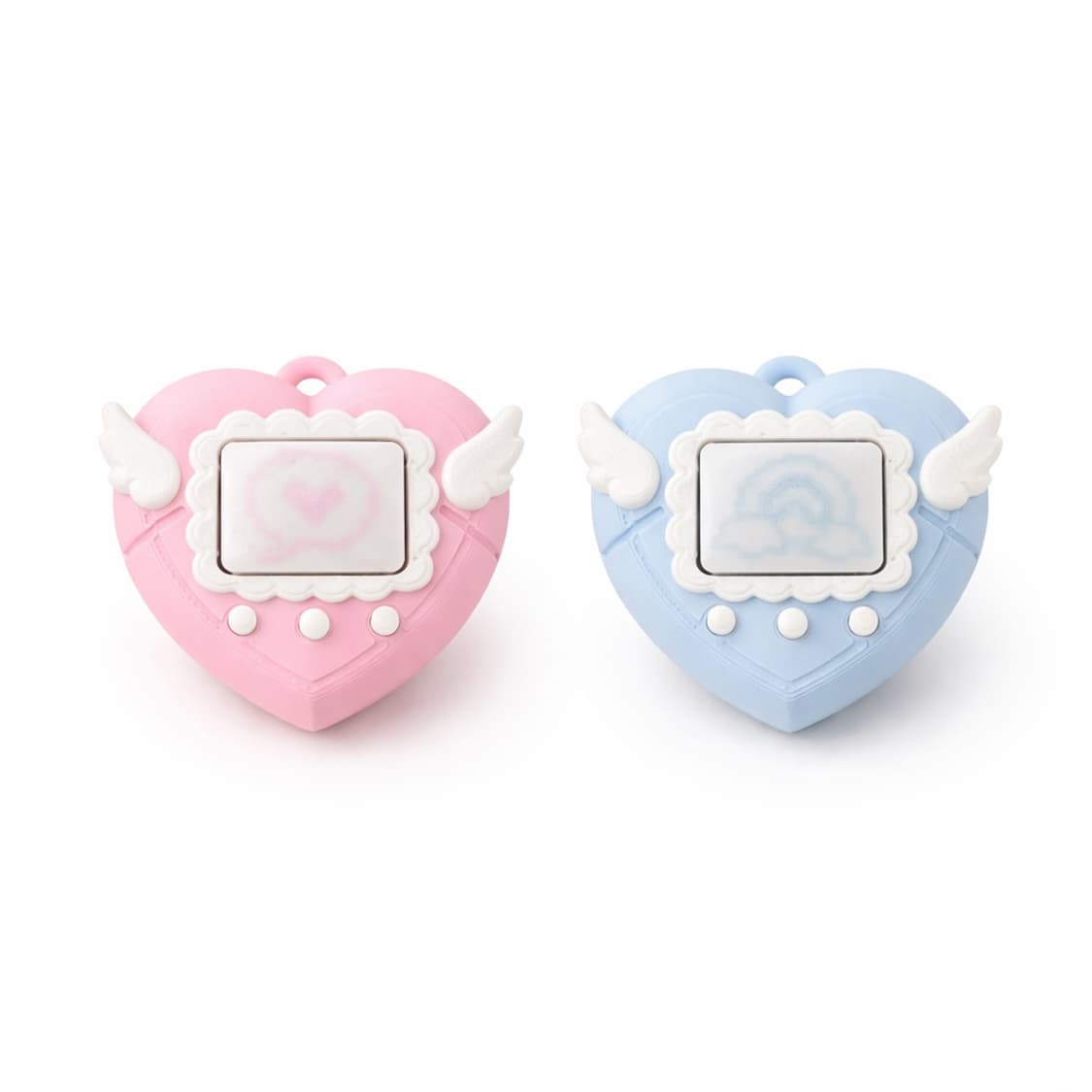 새상품 엔젤 하트 다마고치 클리커 클릭커 키캡 키링 피젯토이 상품이미지2