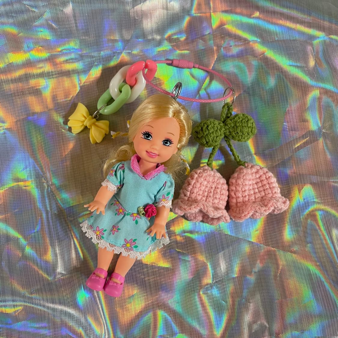 빈티지 켈리인형 커스텀 키링 상품이미지1