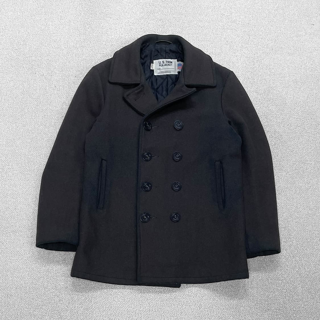 쇼트 Schott U.S 740n 울 멜튼 피 코트 상품이미지1