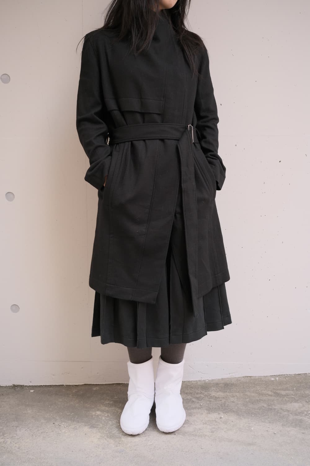 Asymmetric wool coat  상품이미지4