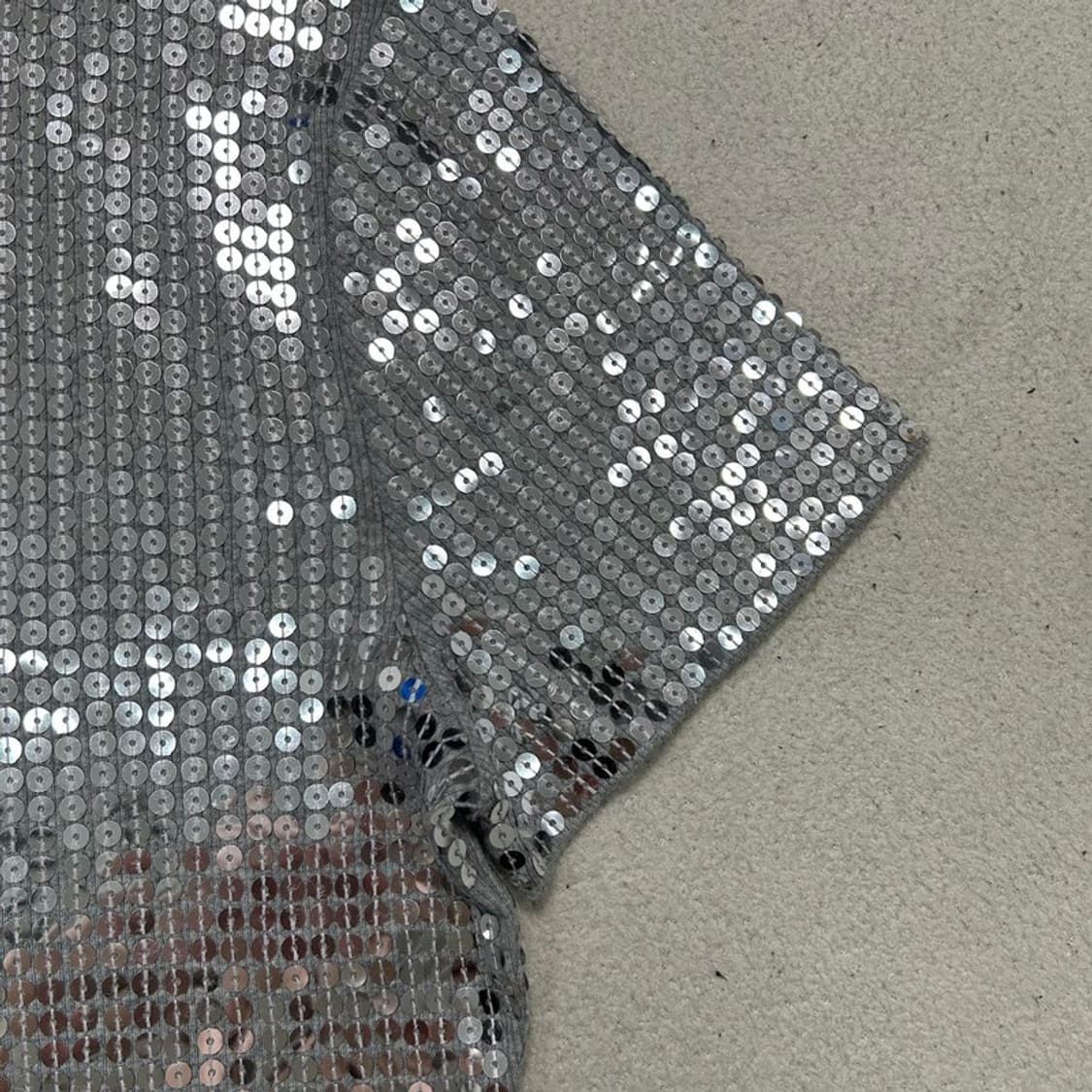 MICHAEL KORS top sequin short sleeve L 상품이미지2