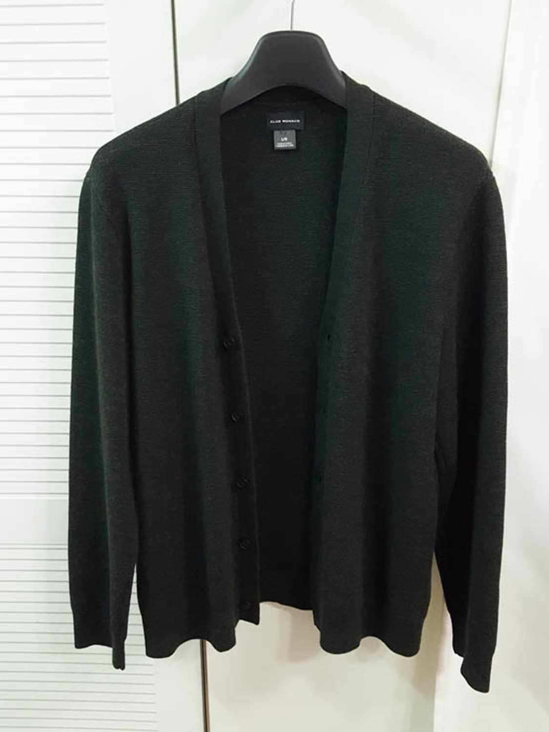클럽모나코 남성 모100 가디건 그린카키 100-105 상품이미지1