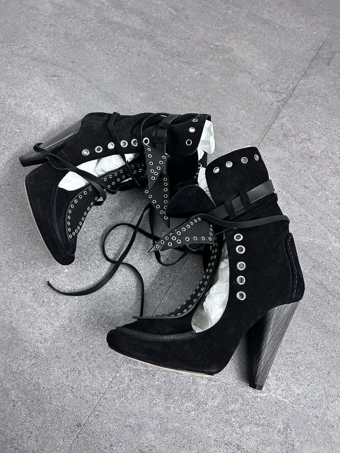 이자벨마랑 쇼피스 밀라 스웨이드 보우 타이 부츠 상품이미지4