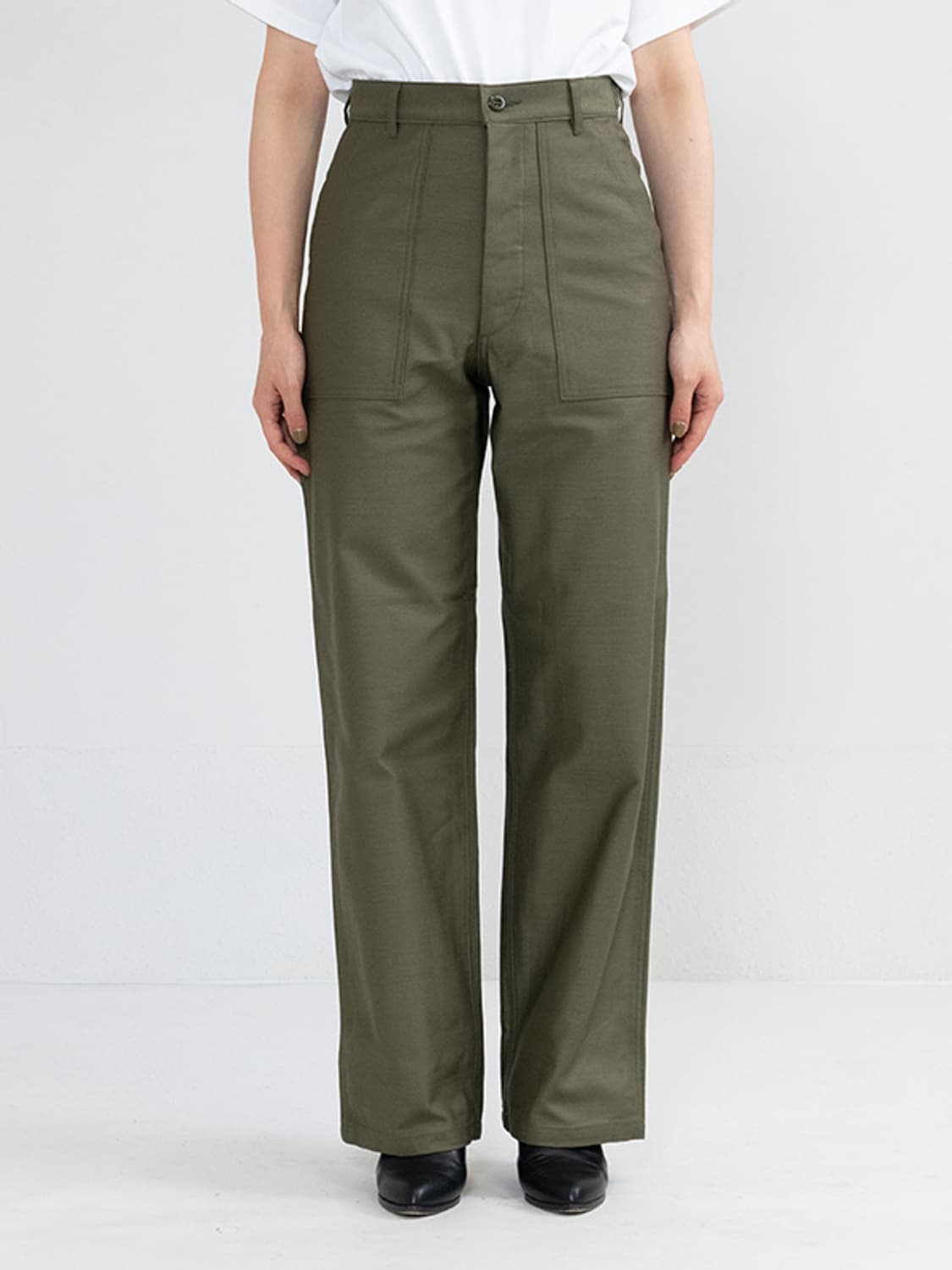 HYKE Baker Pants 카키 3 상품이미지2