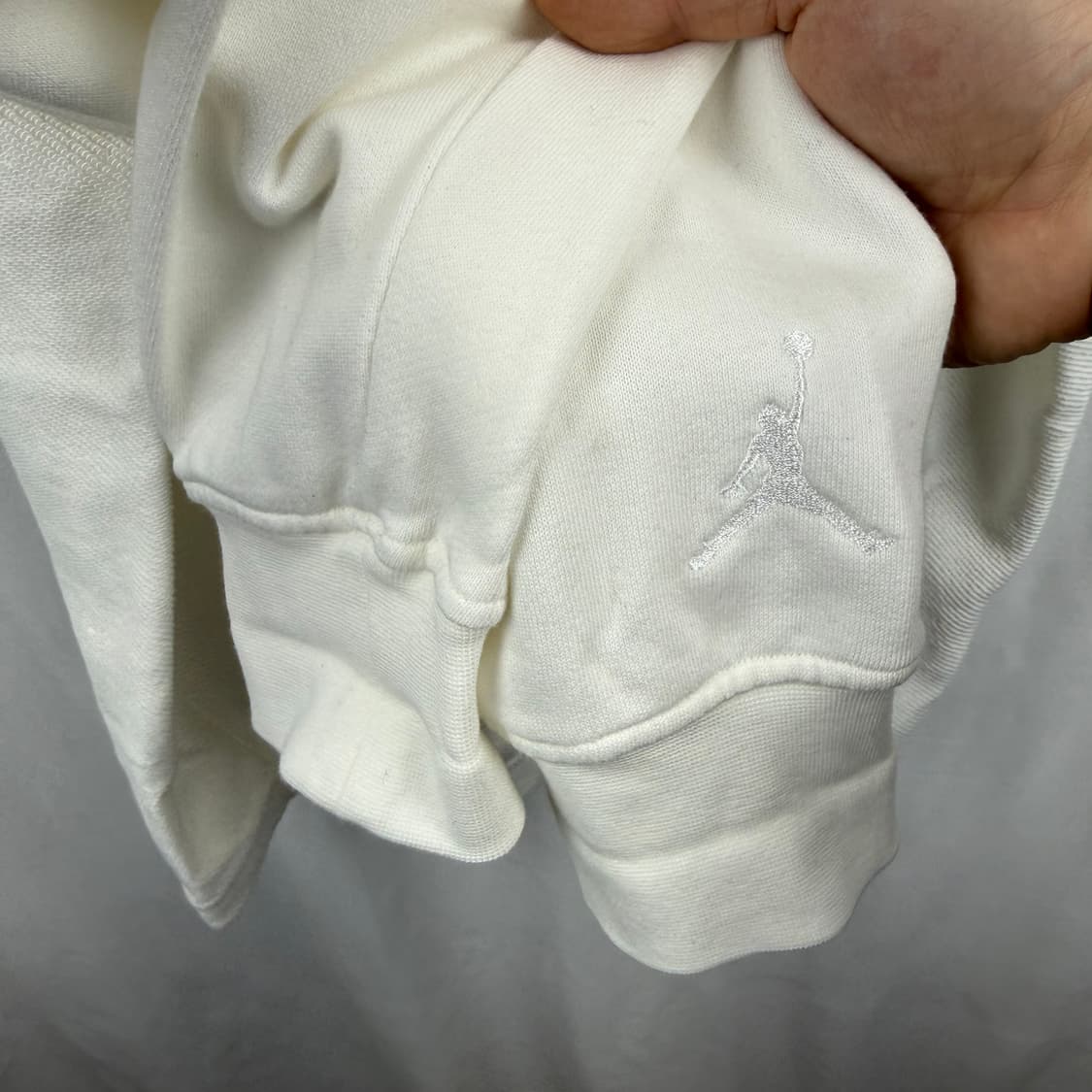 (L) 나이키 조던 자수로고 니트 맨투맨 아이보리 상품이미지4
