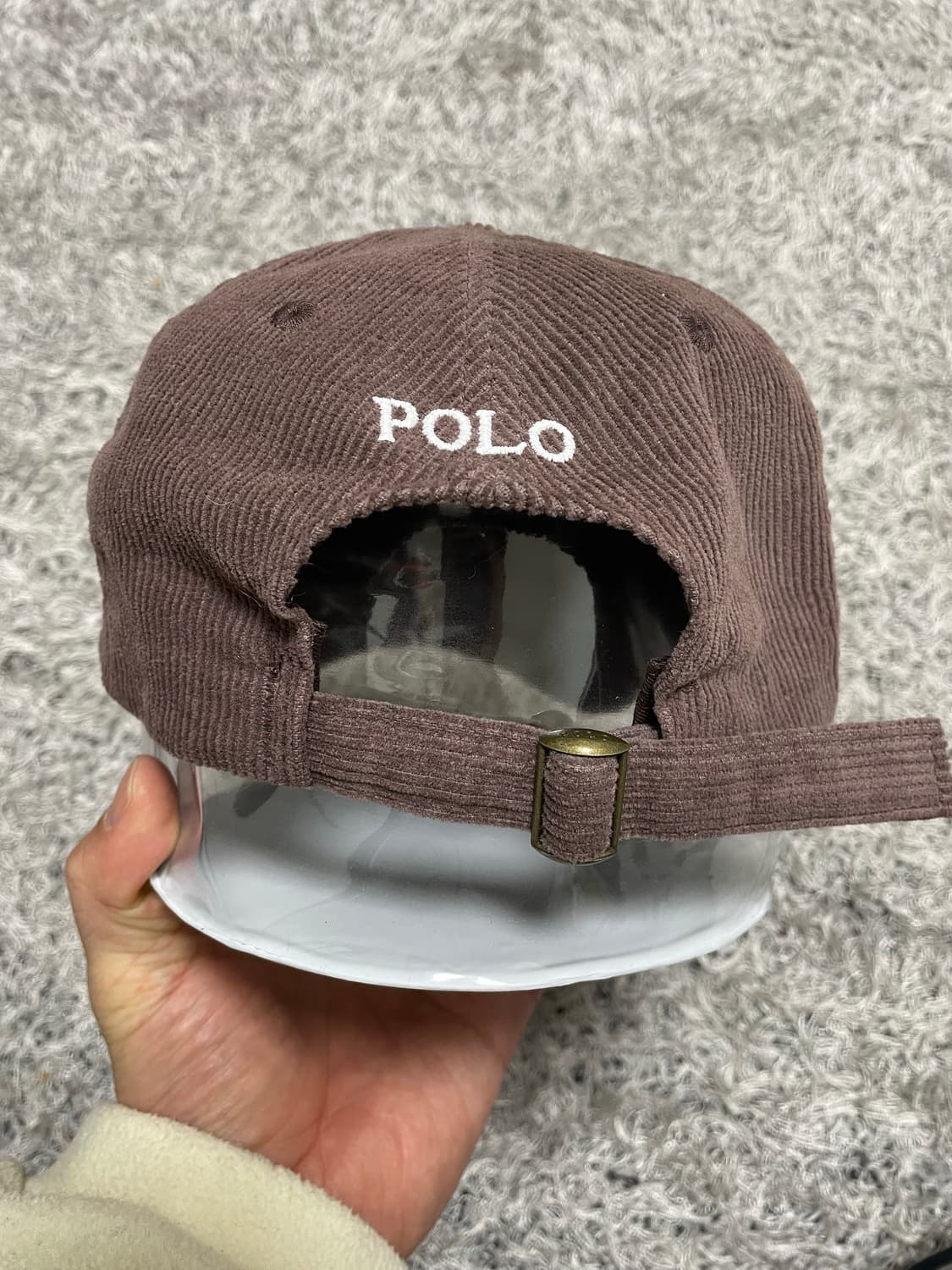 폴로Polo 화이트포니 초코 코듀로이 캡 Free 상품이미지3