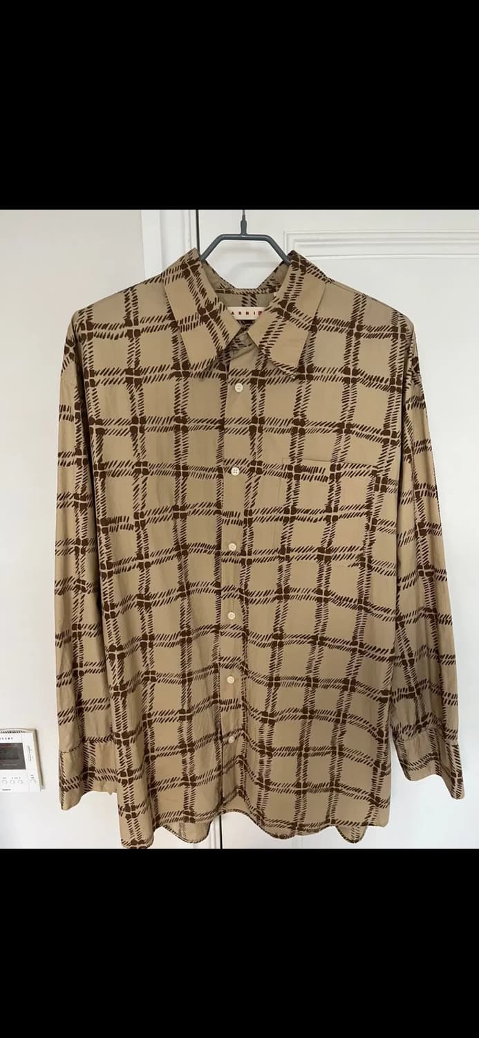 (XXL, 2XL) 유니클로 마르니 오버사이즈 프린트 셔츠 상품이미지1
