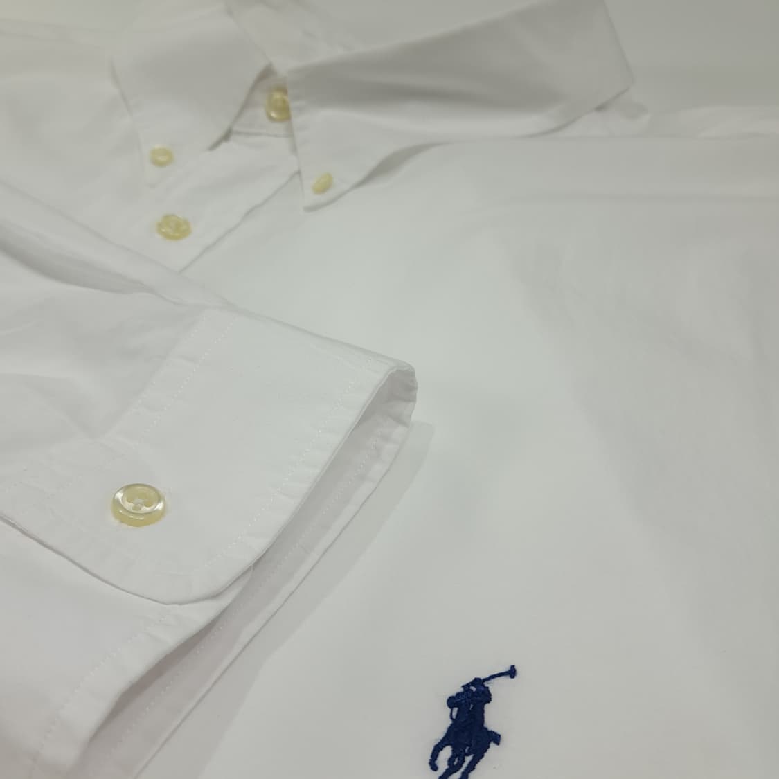 CL463 5XB 폴로 코튼 스트레치 화이트 버튼다운 셔츠 남방 상품이미지4