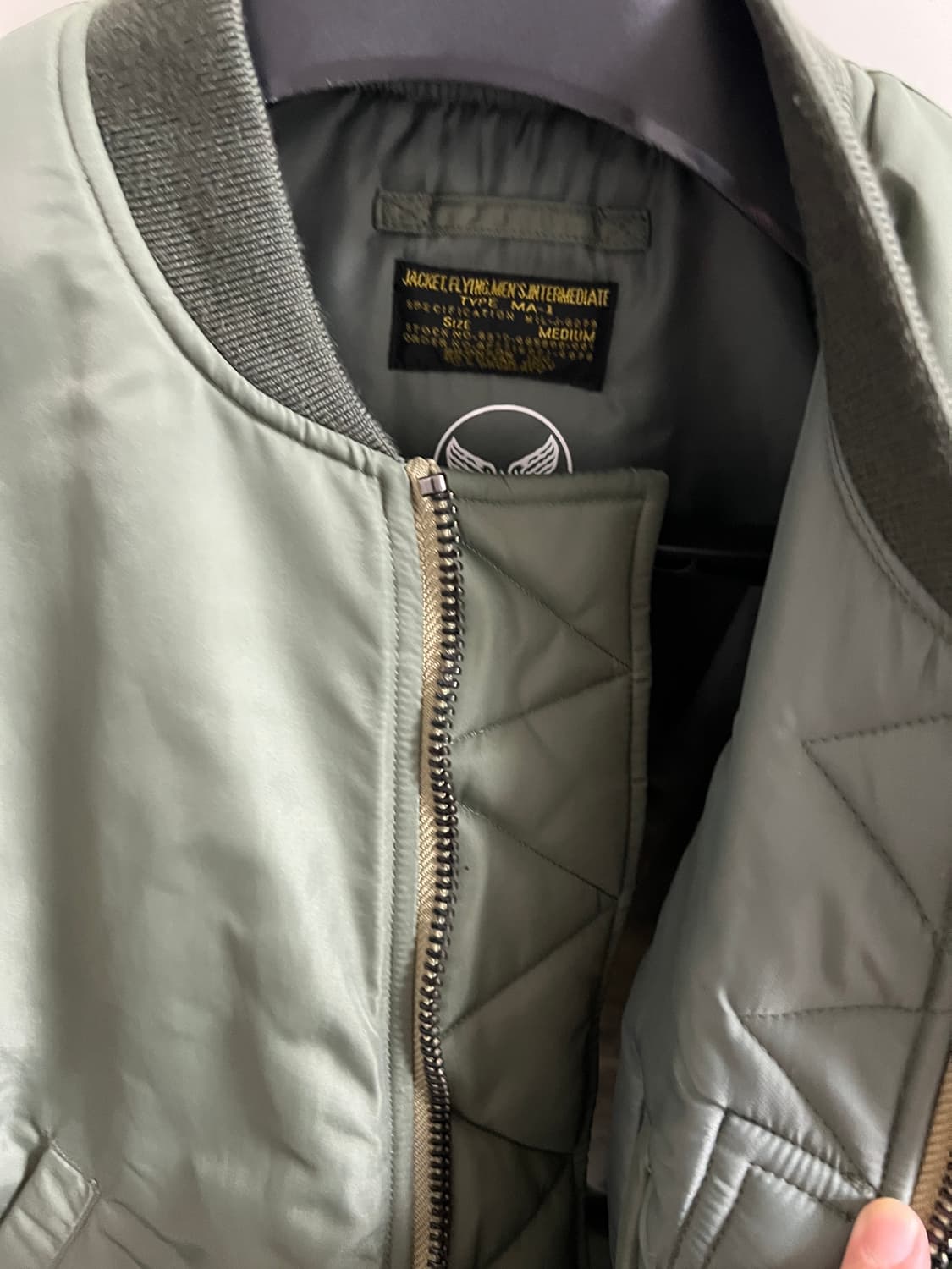 택포13) 브론슨 MA-1 중국판 M사이즈. 상품이미지5