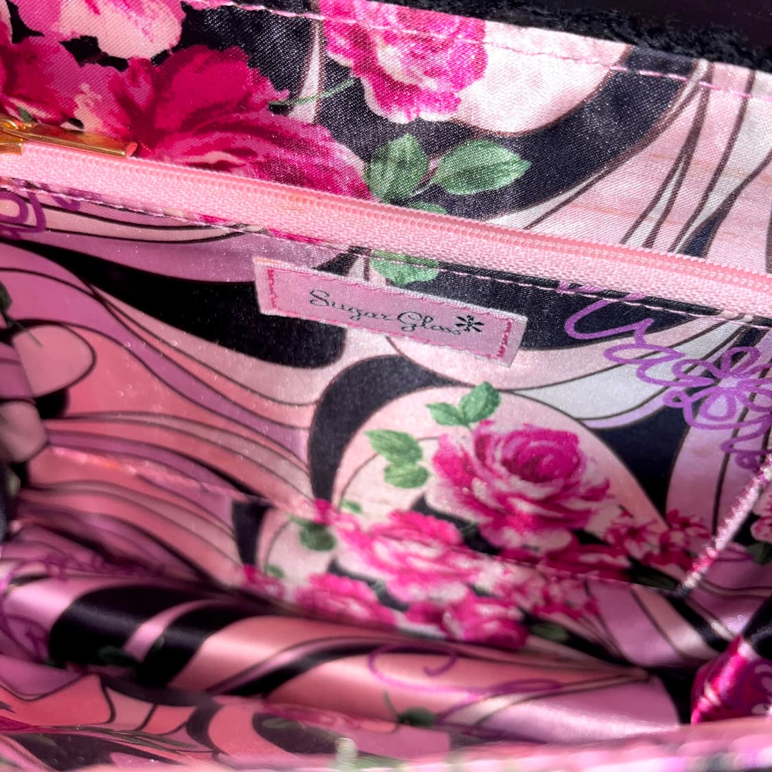 MA*RS마즈 블랙핑크 체크 리본 참 금장 백 오네갸루 핀터 아게하109 상품이미지2