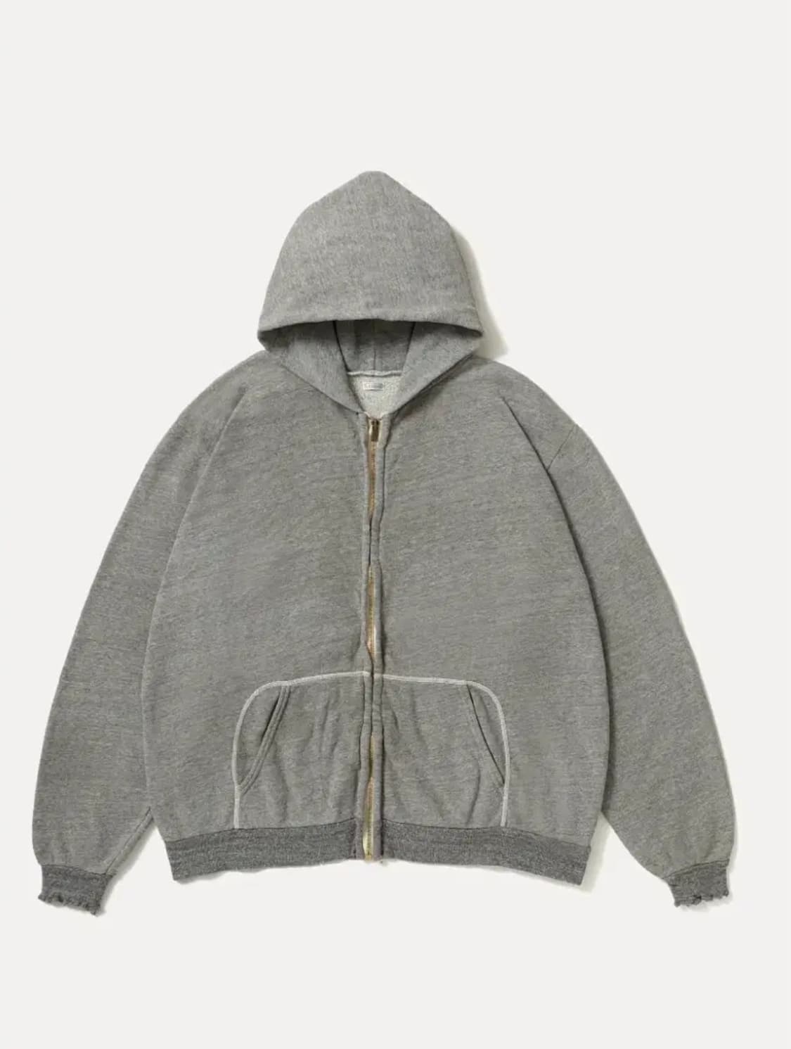 아프레쎄 26ss 라이트웨이트 후드집업 그레이 상품이미지1
